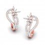 Octavia Snow Diamond Hoops