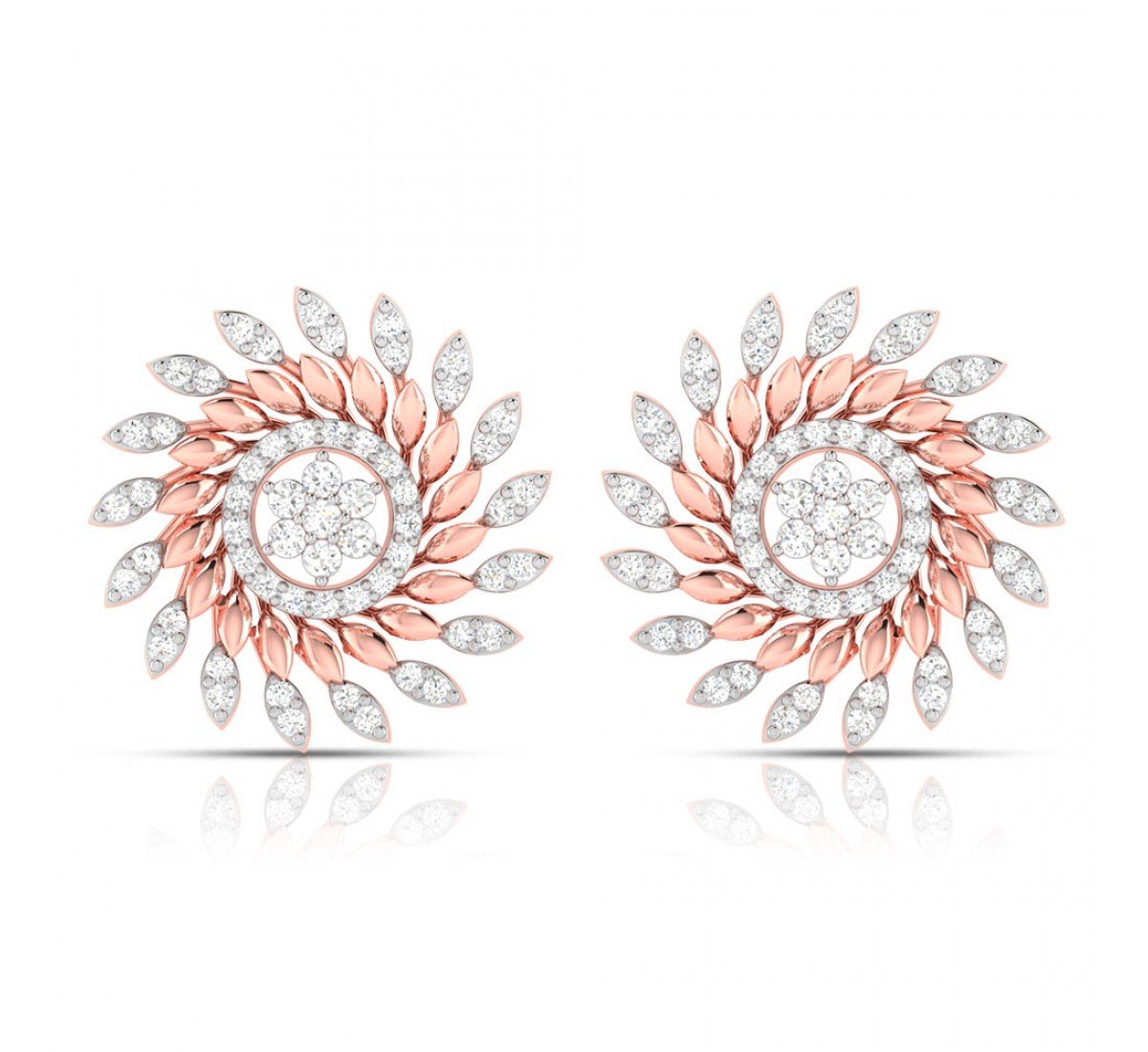 Cluster Wired Diamond Earrings