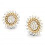 Cluster Wired Diamond Earrings