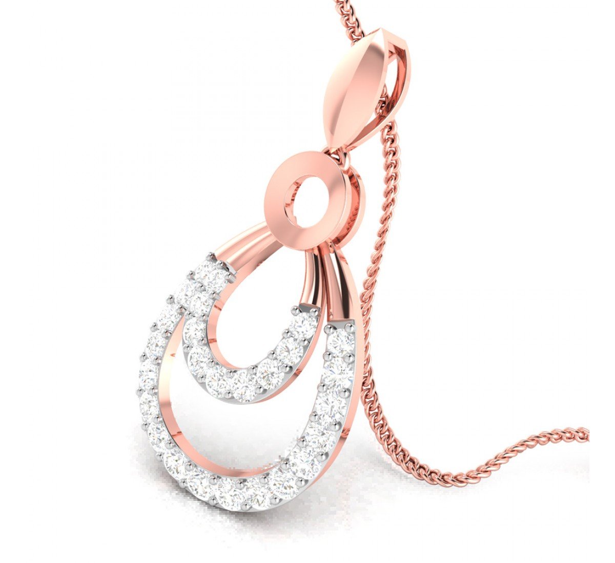 Cora Looped Diamond Pendant