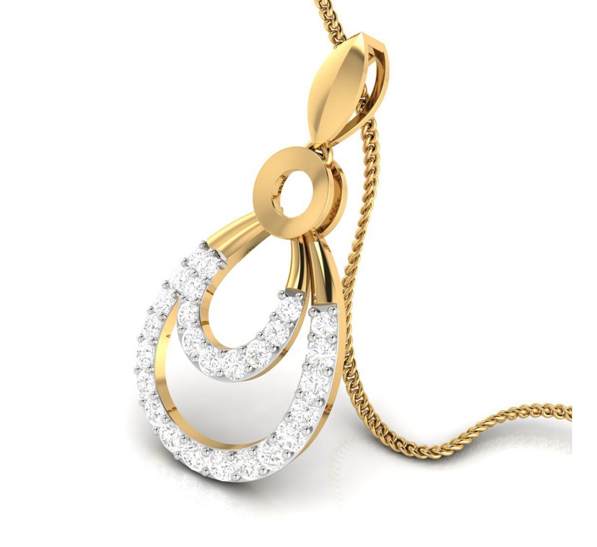 Cora Looped Diamond Pendant