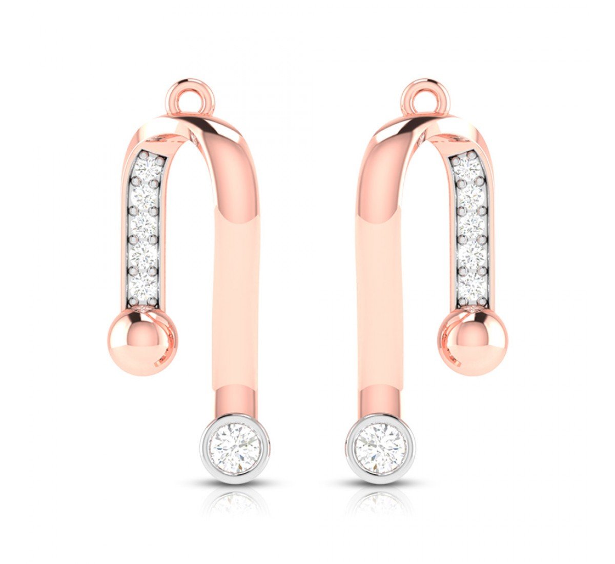 Swirl Spread Diamond Earrings