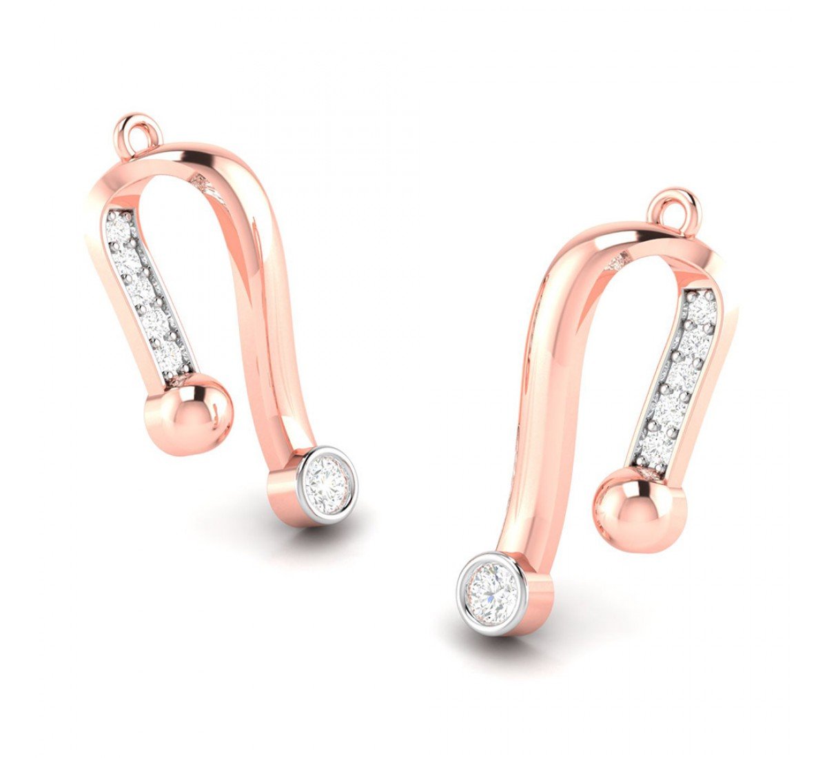 Swirl Spread Diamond Earrings