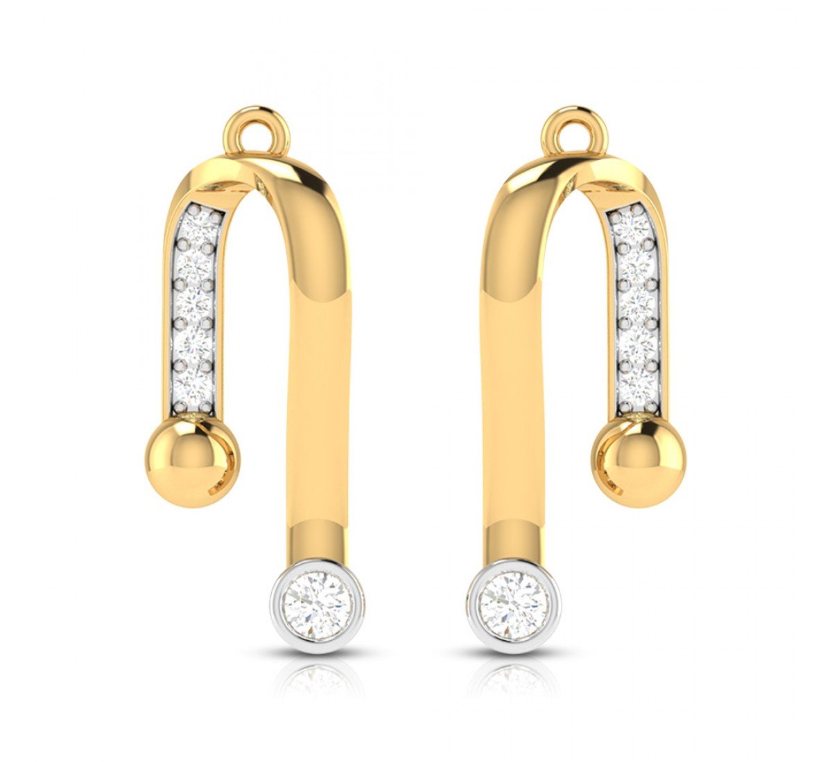 Swirl Spread Diamond Earrings