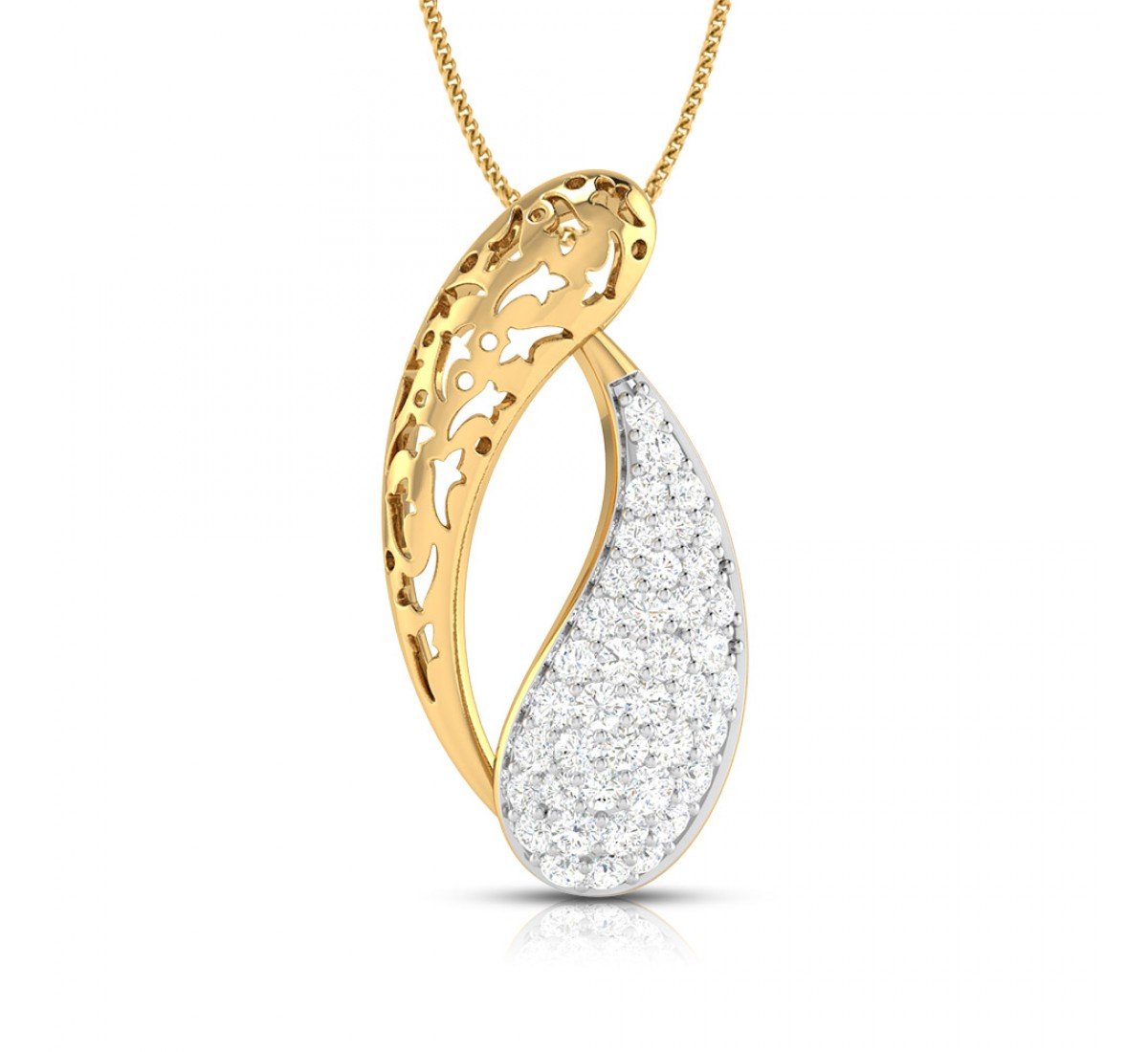 Petal Primrose Diamond Pendant