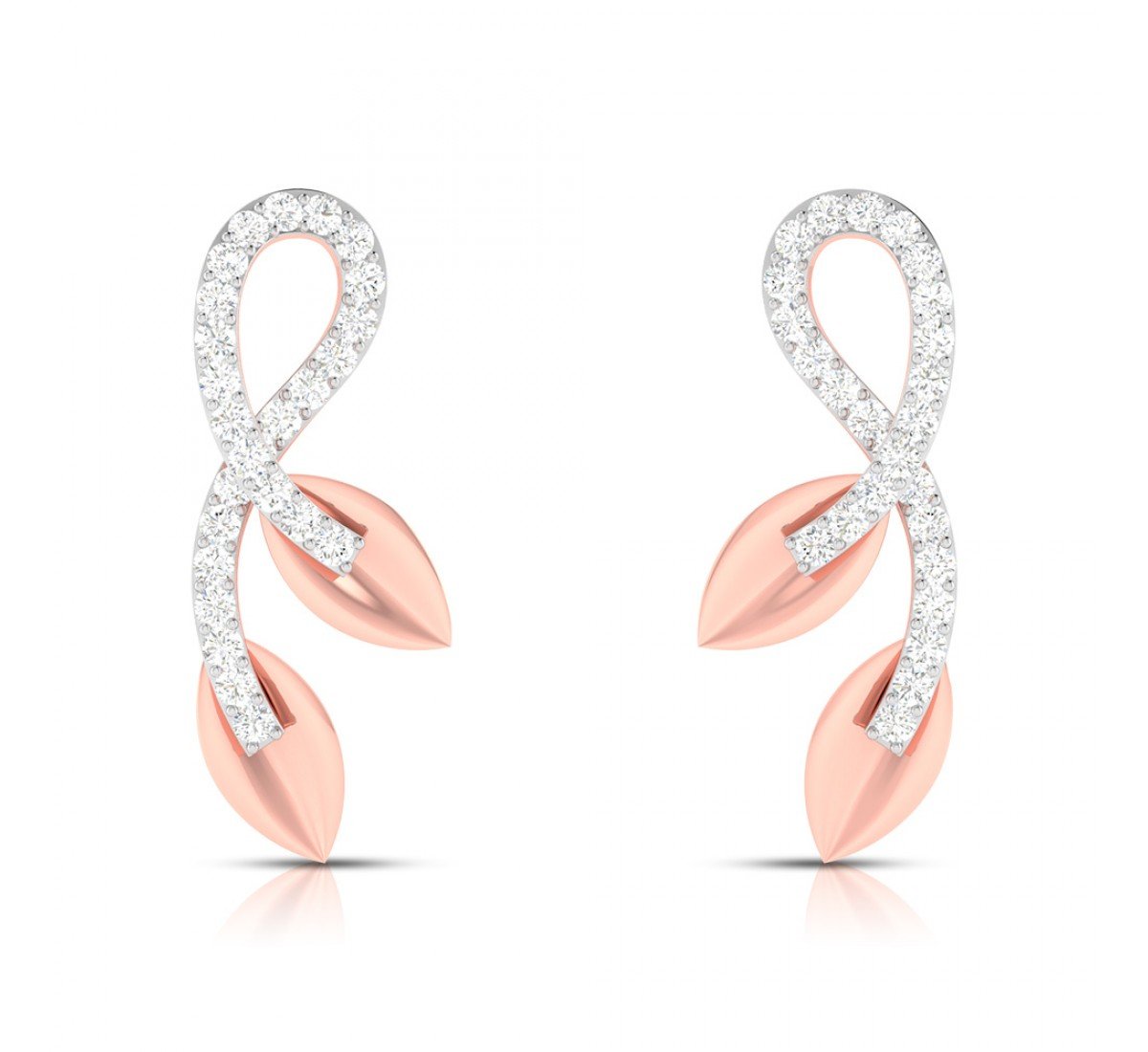 Lattice Iris Diamond Earrings