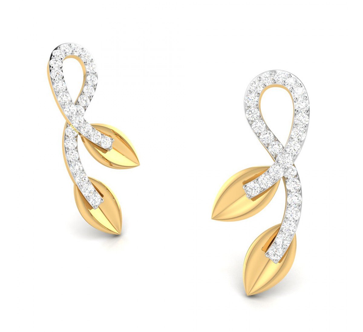 Lattice Iris Diamond Earrings