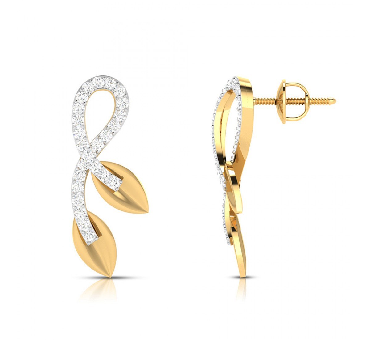 Lattice Iris Diamond Earrings