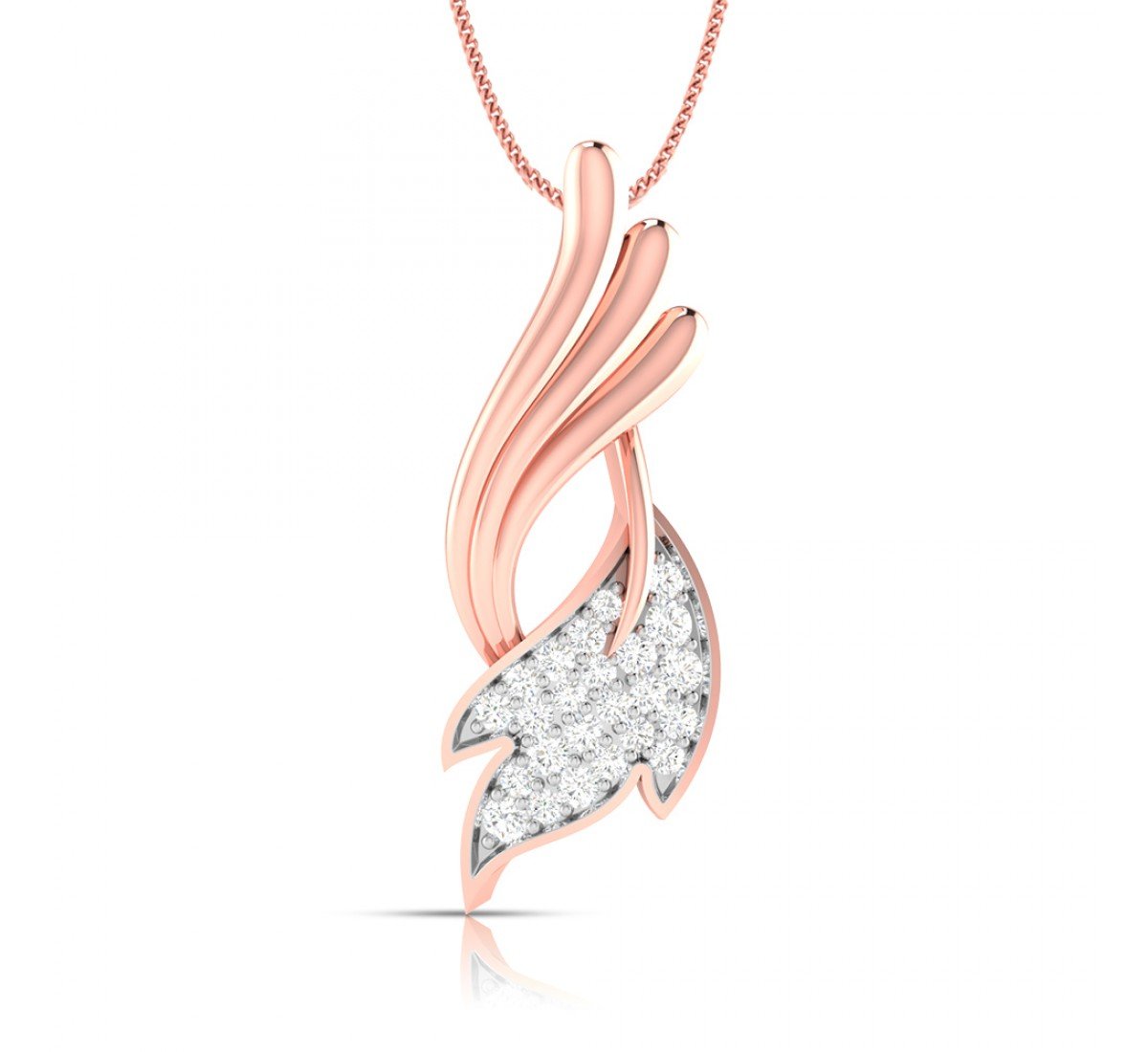 Inter Twisted Diamond Pendant