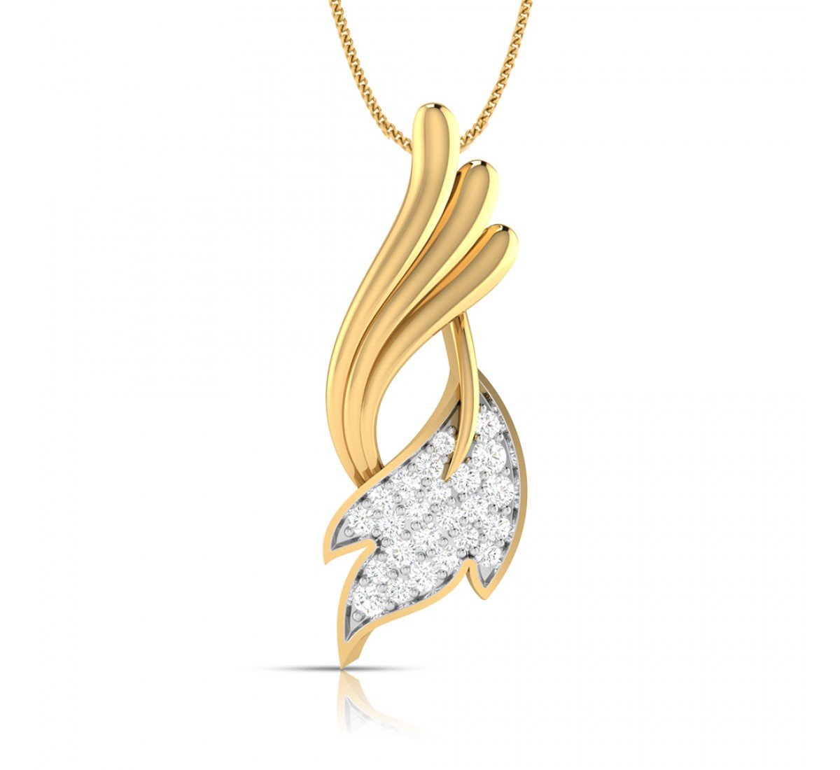 Inter Twisted Diamond Pendant