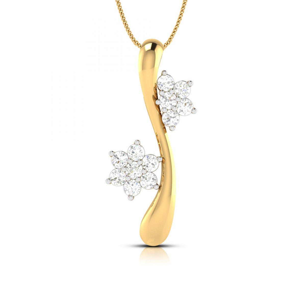 Lillian Aloe Diamond Pendant