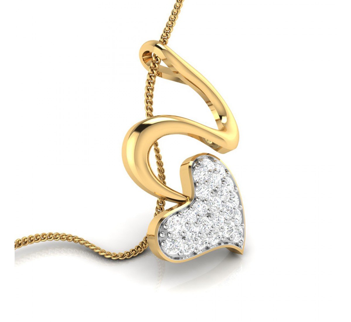 Lattice Mesh Diamond Pendant