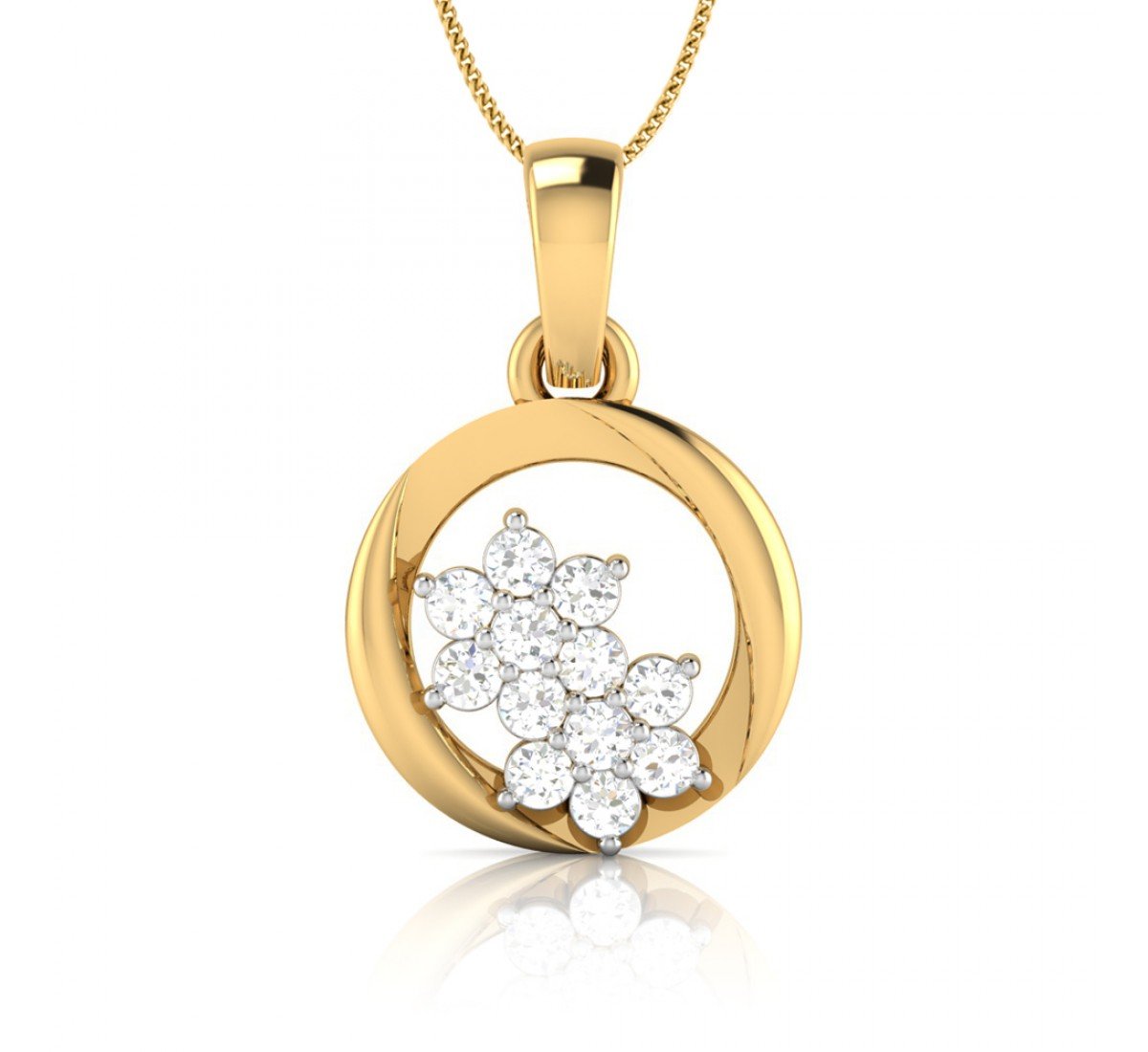 Tanuja Swirl Diamond Pendant