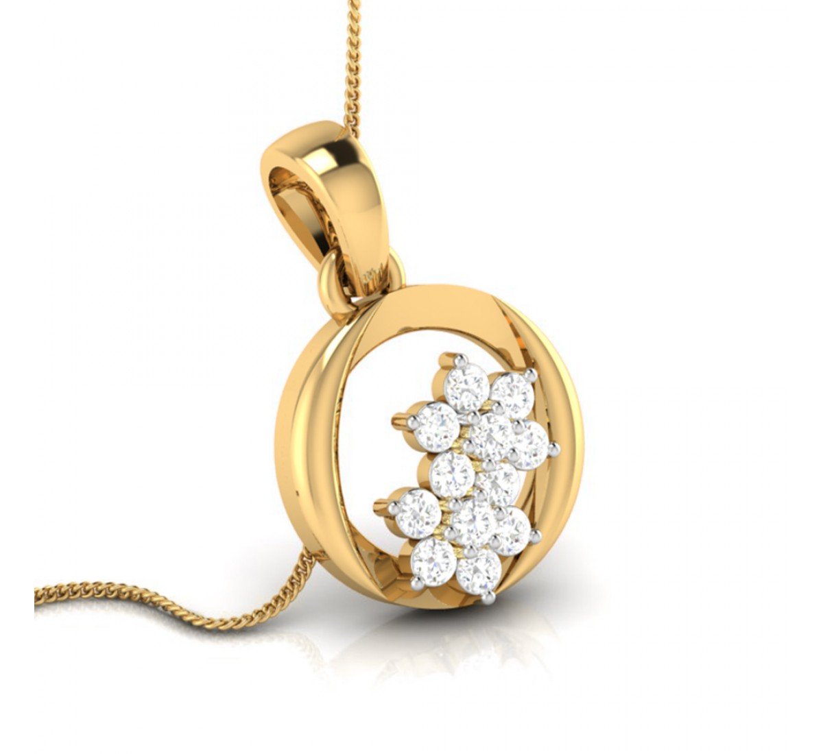 Tanuja Swirl Diamond Pendant