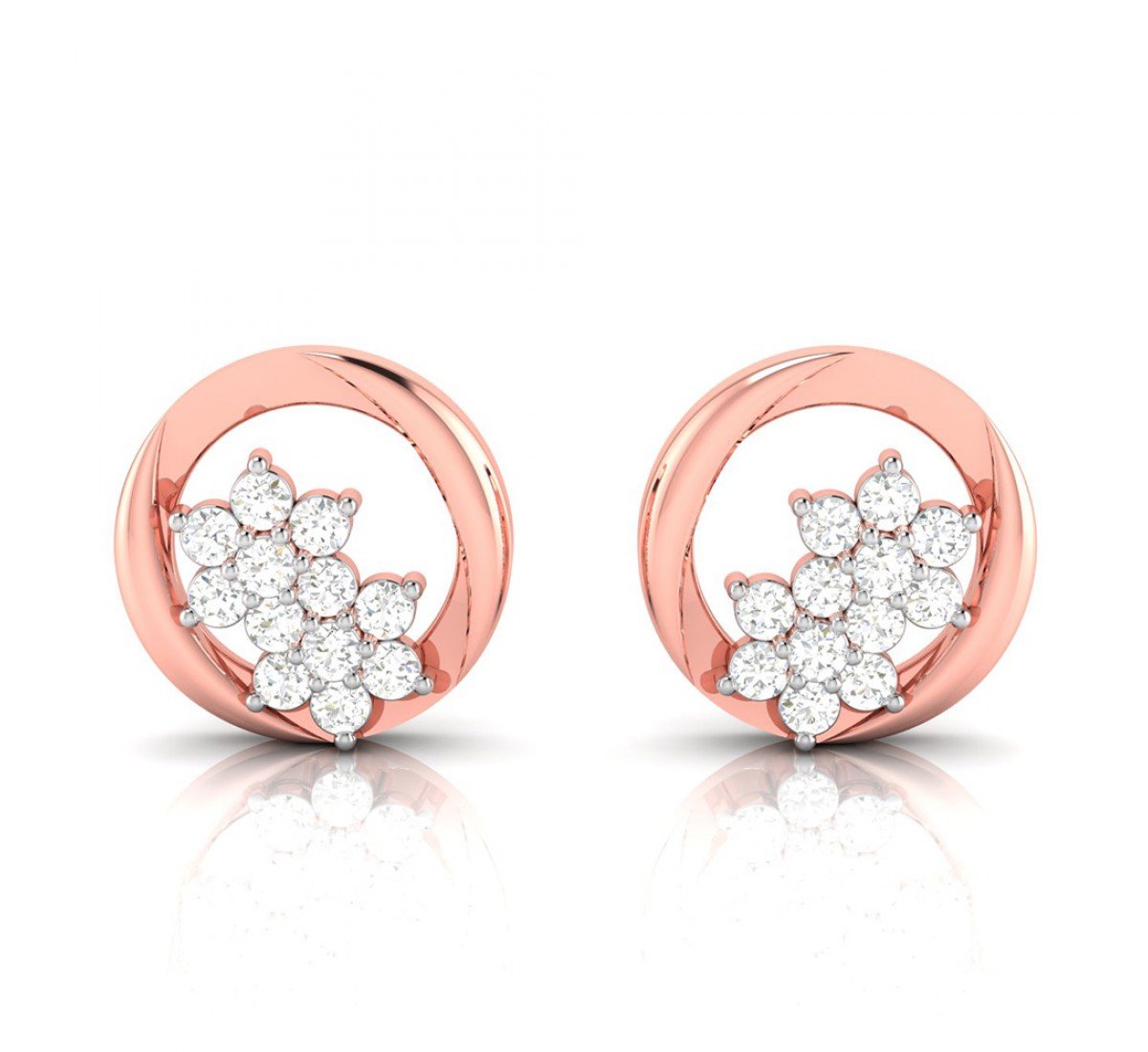 Trio Orbit Diamond Earrings