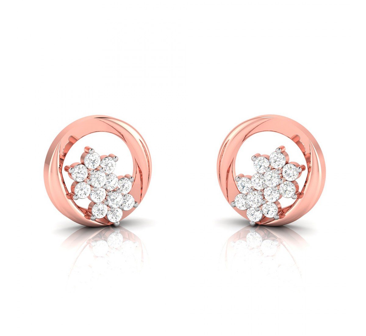 Trio Orbit Diamond Earrings