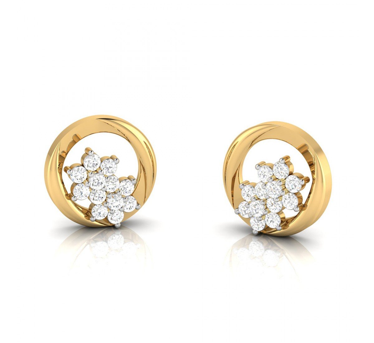 Trio Orbit Diamond Earrings