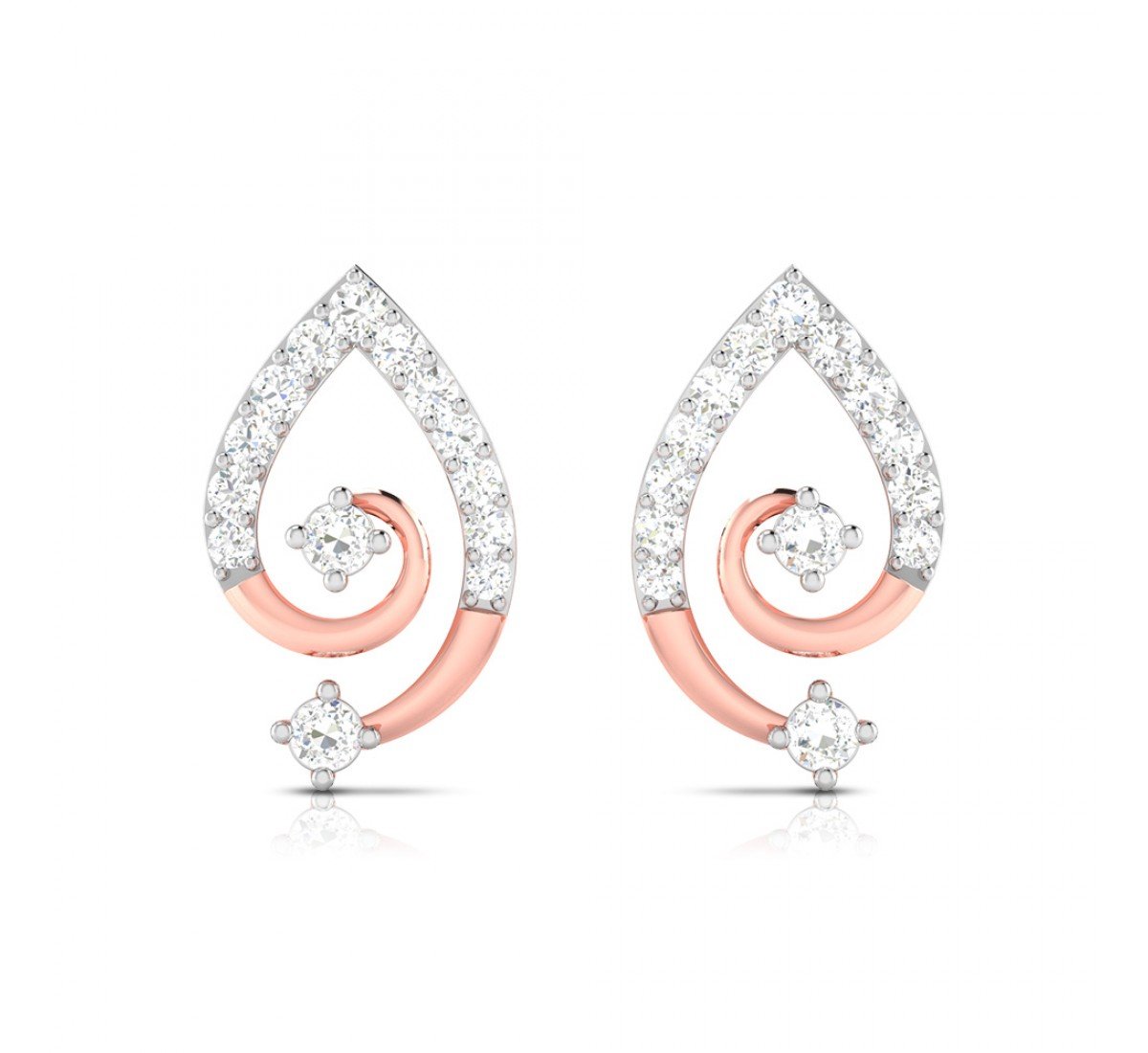 Sleek Diamond Earrings