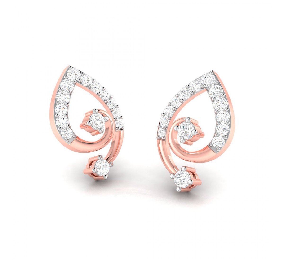 Sleek Diamond Earrings