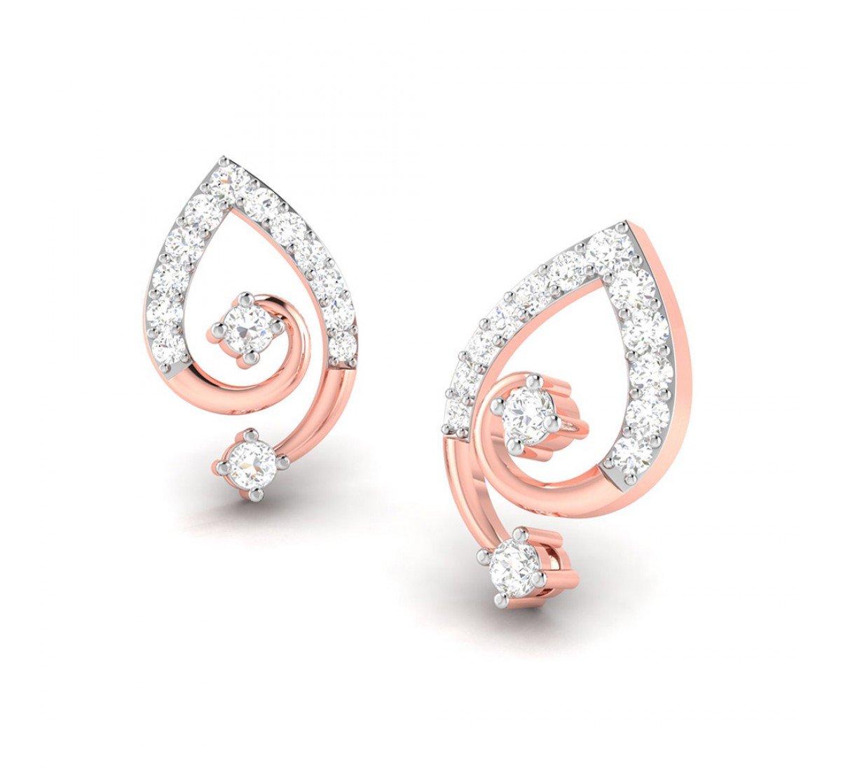 Sleek Diamond Earrings