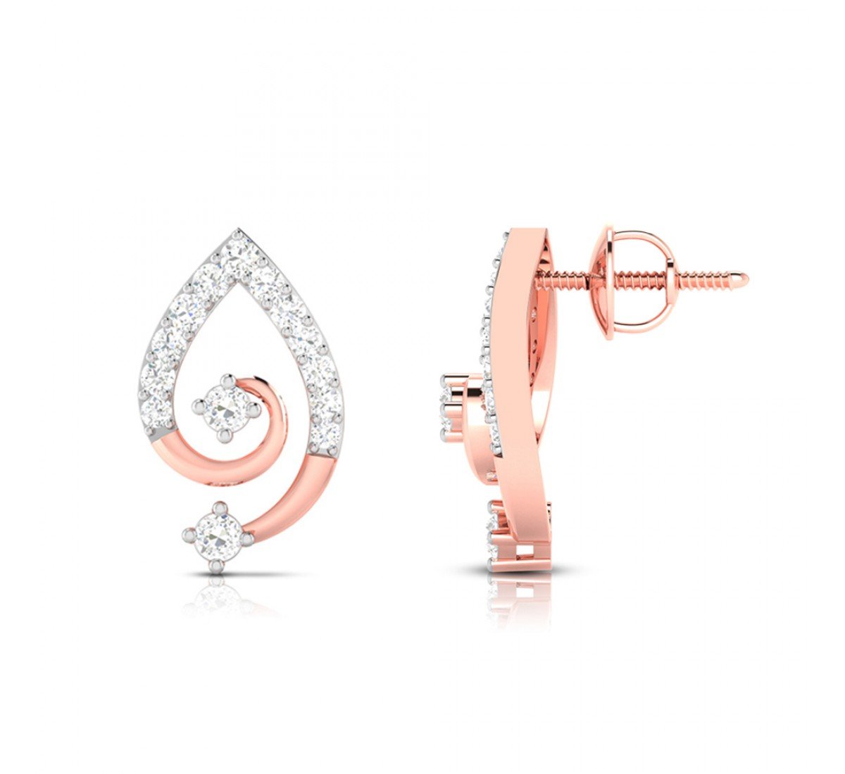 Sleek Diamond Earrings