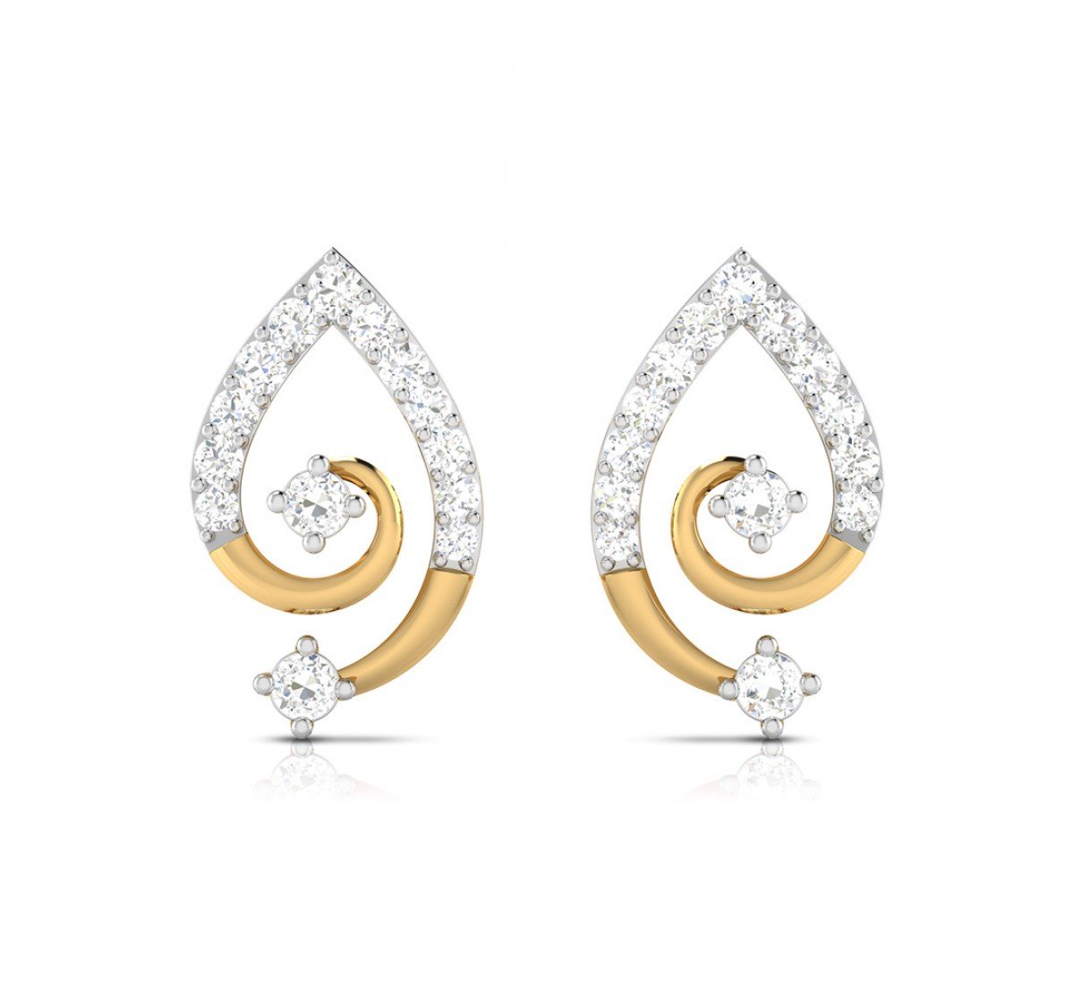 Sleek Diamond Earrings