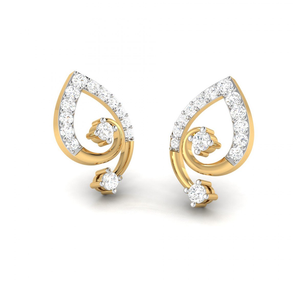 Sleek Diamond Earrings