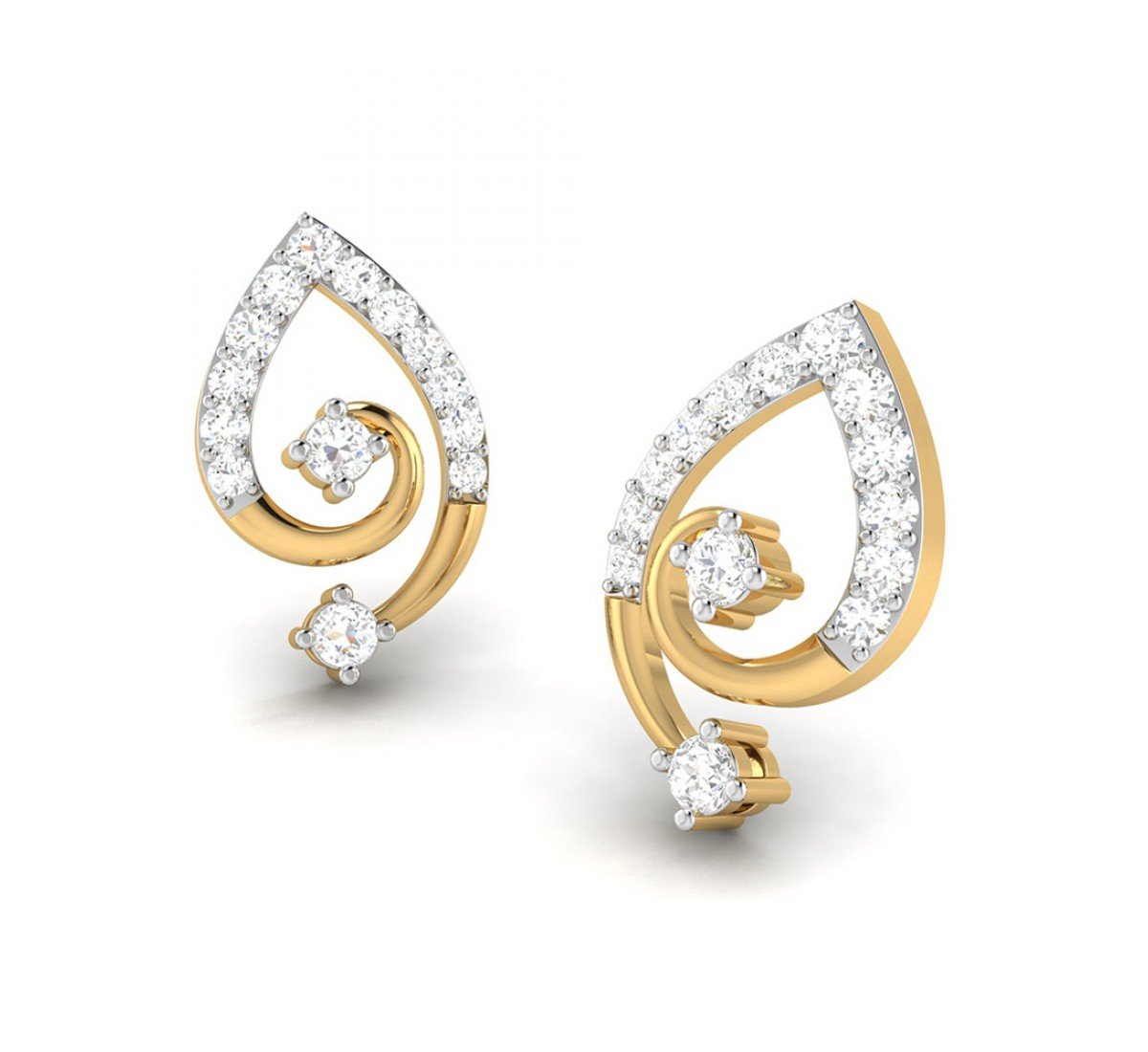 Sleek Diamond Earrings