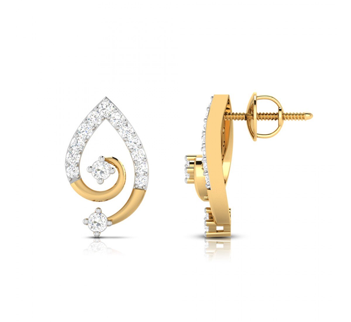 Sleek Diamond Earrings