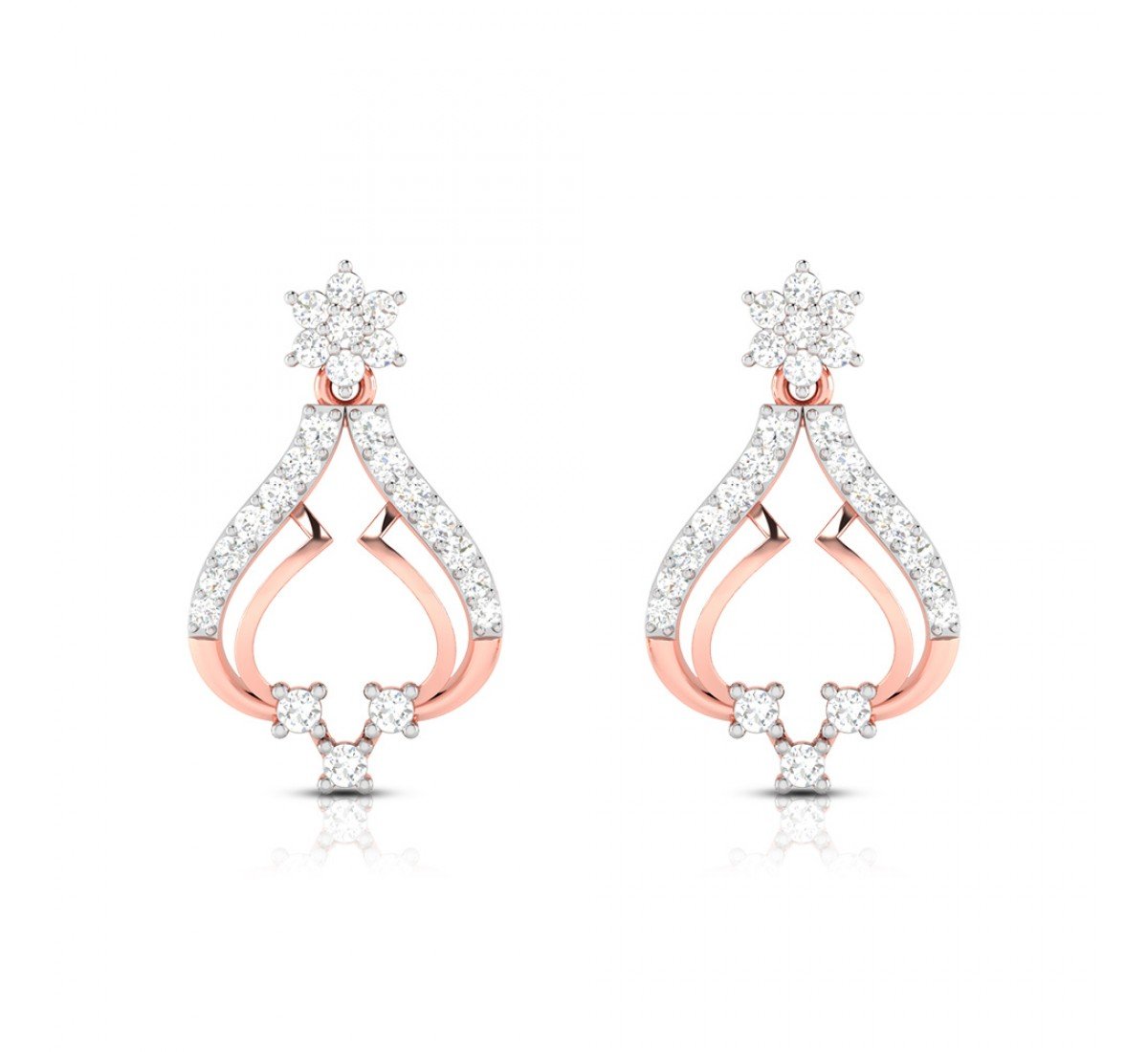 Jacee Drop Diamond Earrings