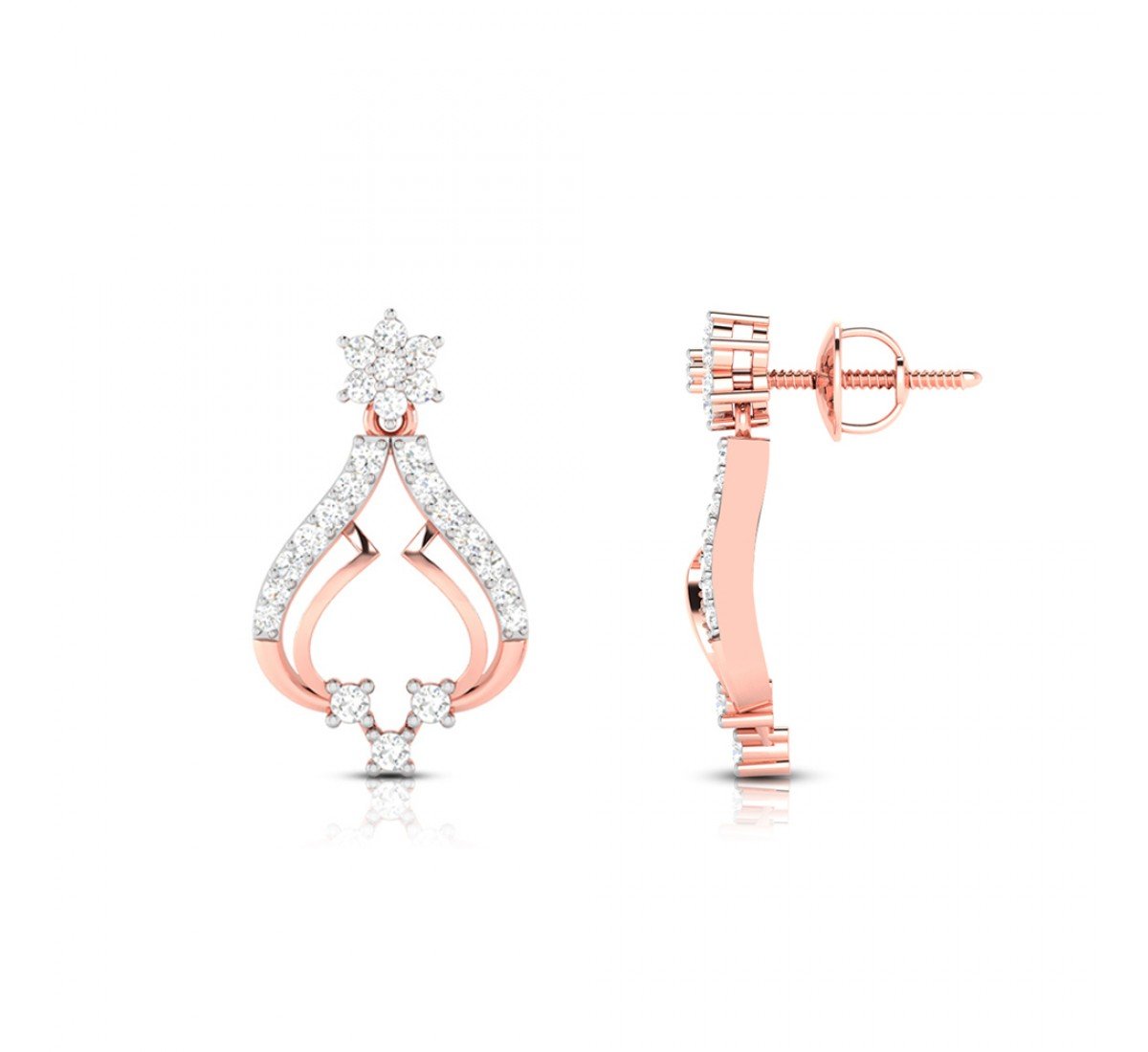 Jacee Drop Diamond Earrings