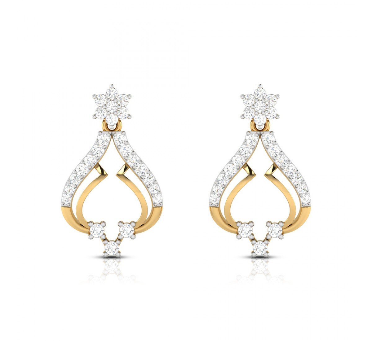 Jacee Drop Diamond Earrings