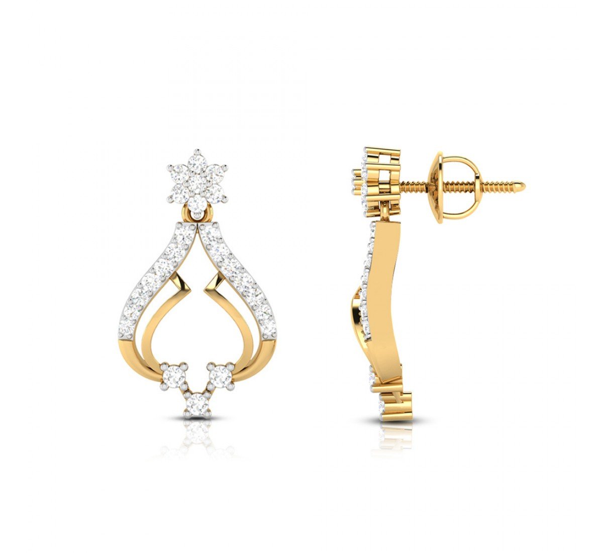 Jacee Drop Diamond Earrings