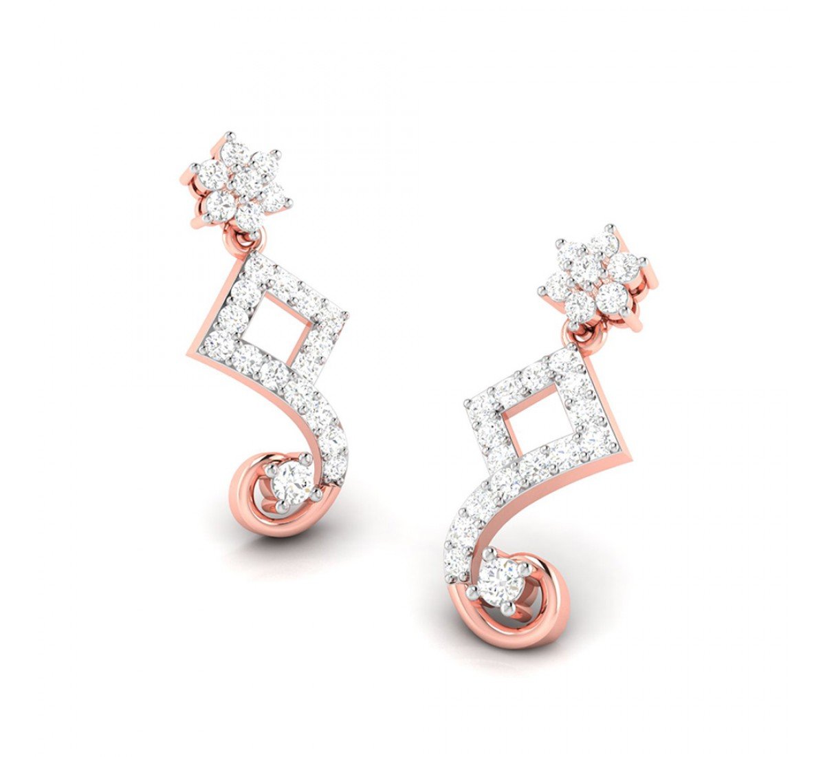 Ronan Drop Diamond Earrings