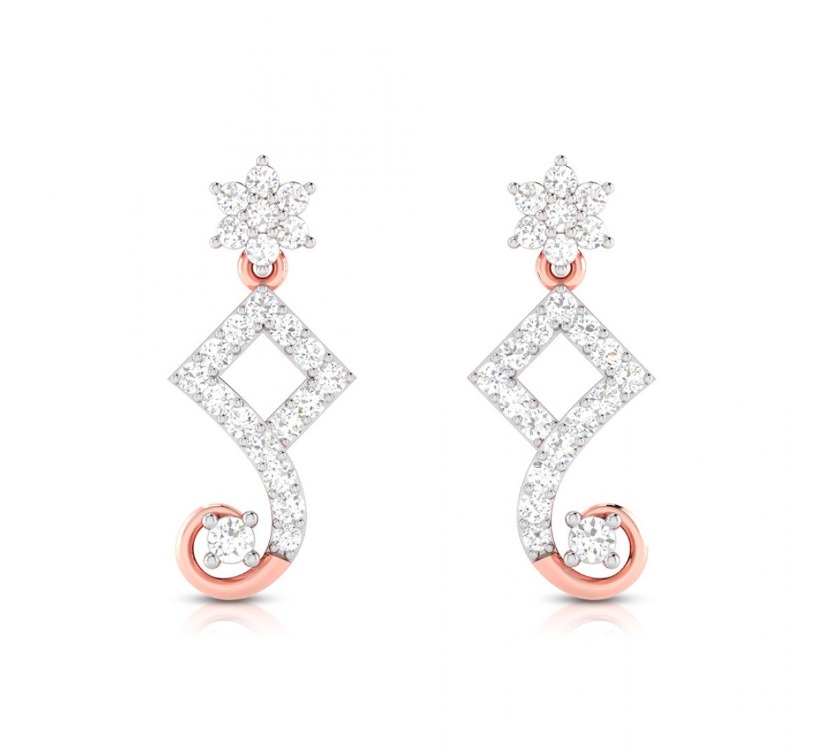 Ronan Drop Diamond Earrings