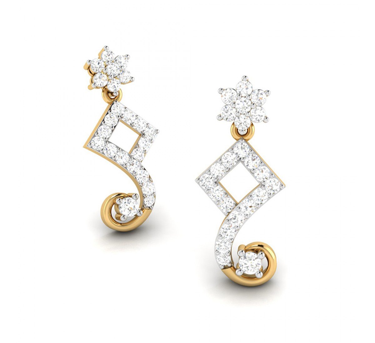 Ronan Drop Diamond Earrings