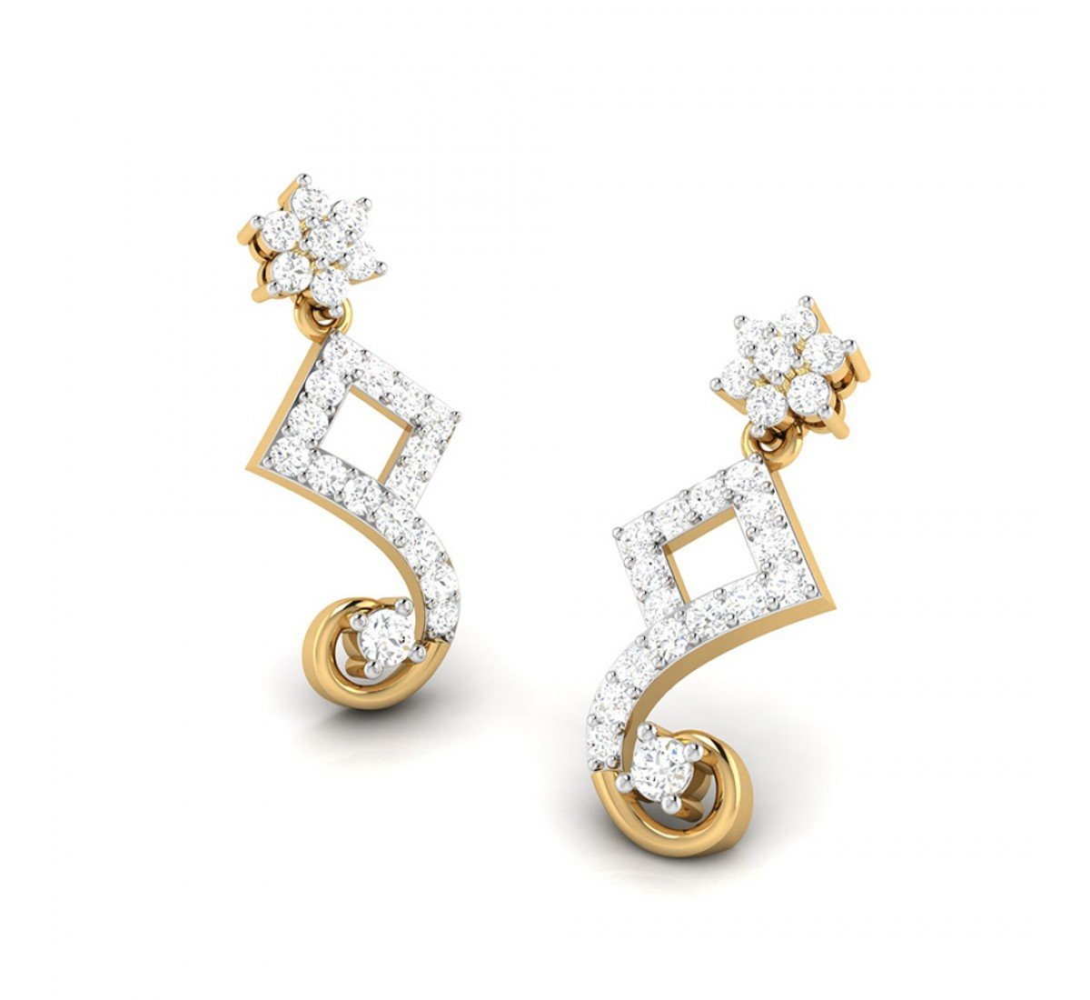 Ronan Drop Diamond Earrings