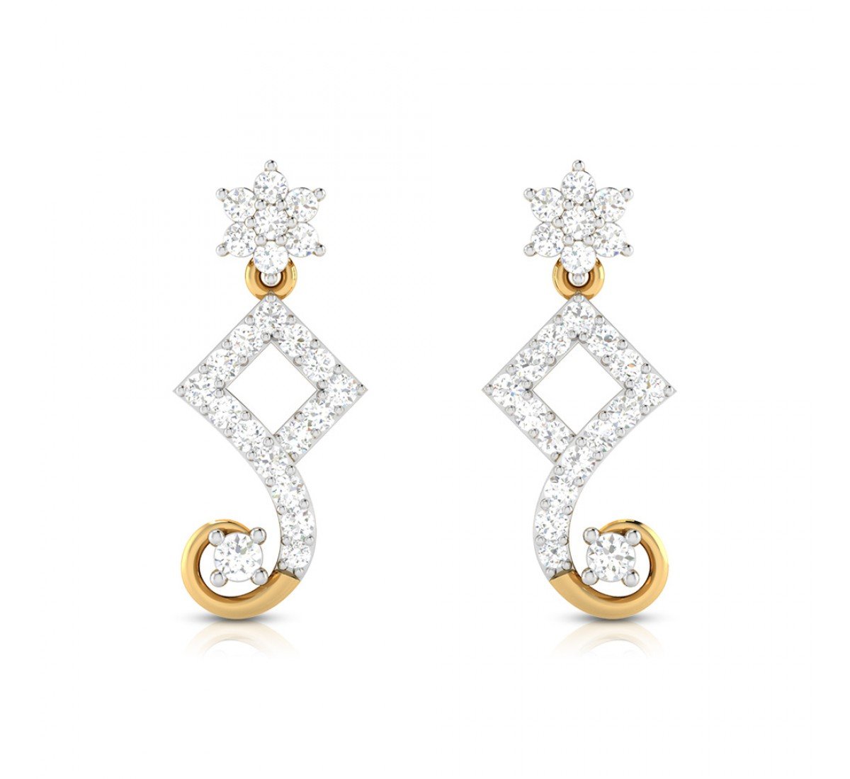 Ronan Drop Diamond Earrings