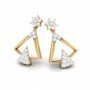 Floral Stud Diamond Earrings