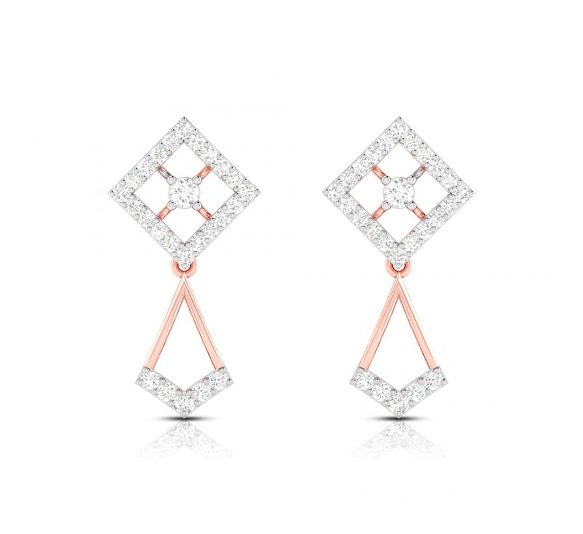 Delicate Drop Diamond Earrings