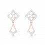 Delicate Drop Diamond Earrings