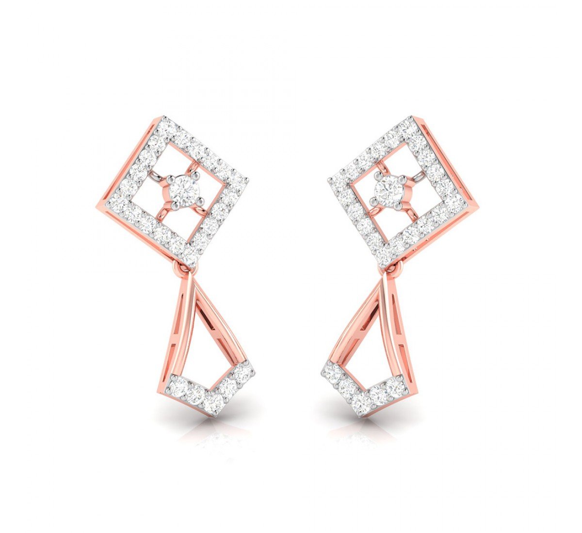 Delicate Drop Diamond Earrings