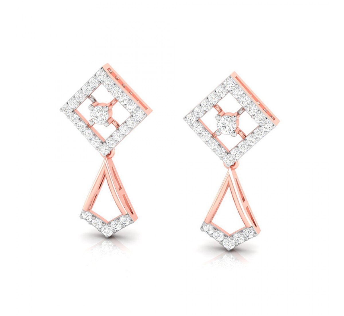 Delicate Drop Diamond Earrings