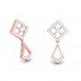 Delicate Drop Diamond Earrings