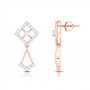 Delicate Drop Diamond Earrings