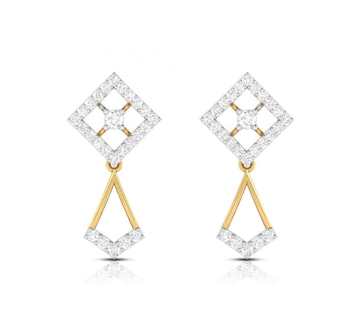 Delicate Drop Diamond Earrings