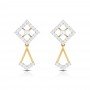 Delicate Drop Diamond Earrings