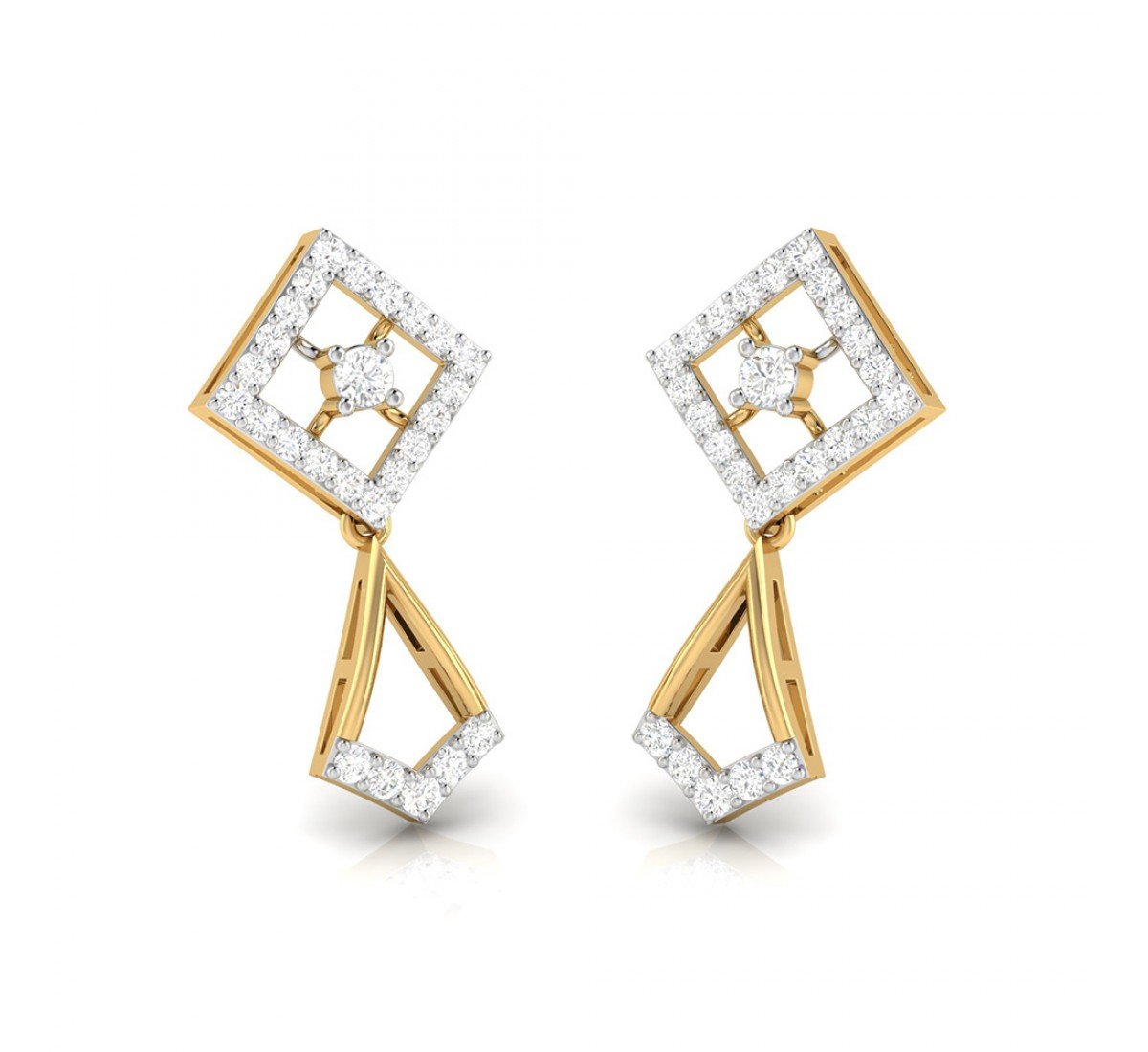 Delicate Drop Diamond Earrings