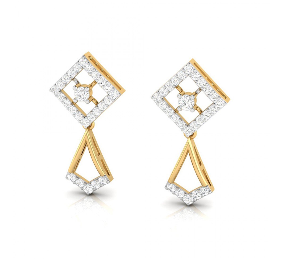 Delicate Drop Diamond Earrings