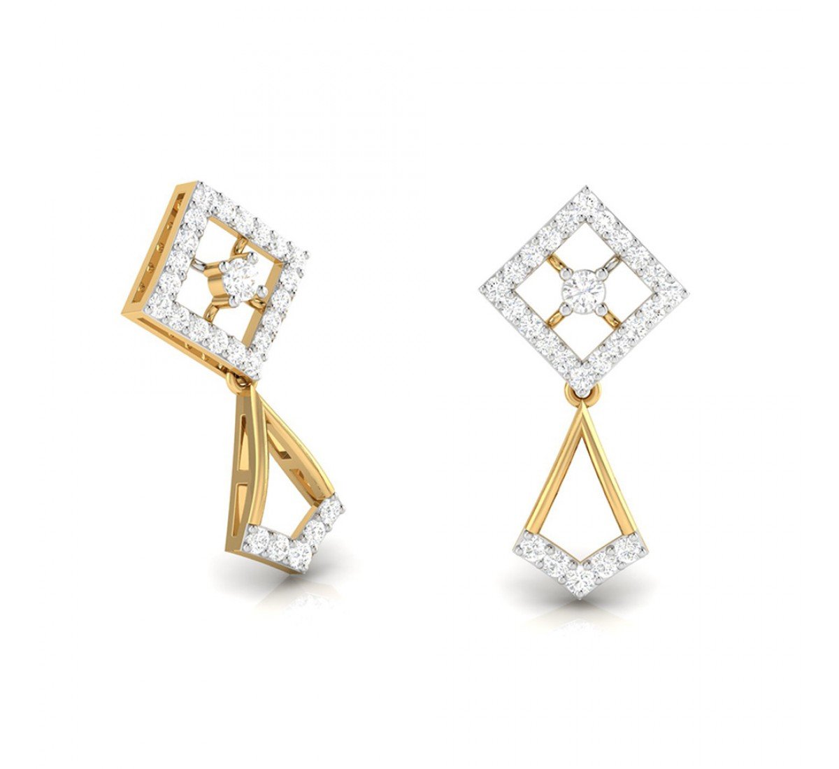 Delicate Drop Diamond Earrings